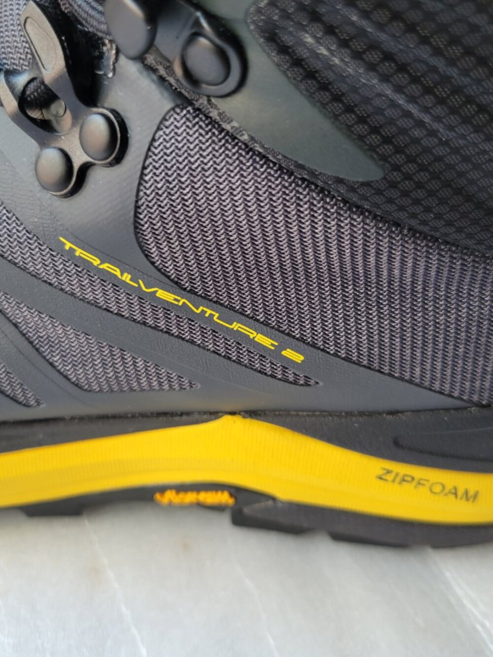 NIB! Topo Trailventure 2 low drop Hiking Boots Men Charcoal/Mustard 9 M053 - Picture 14 of 16